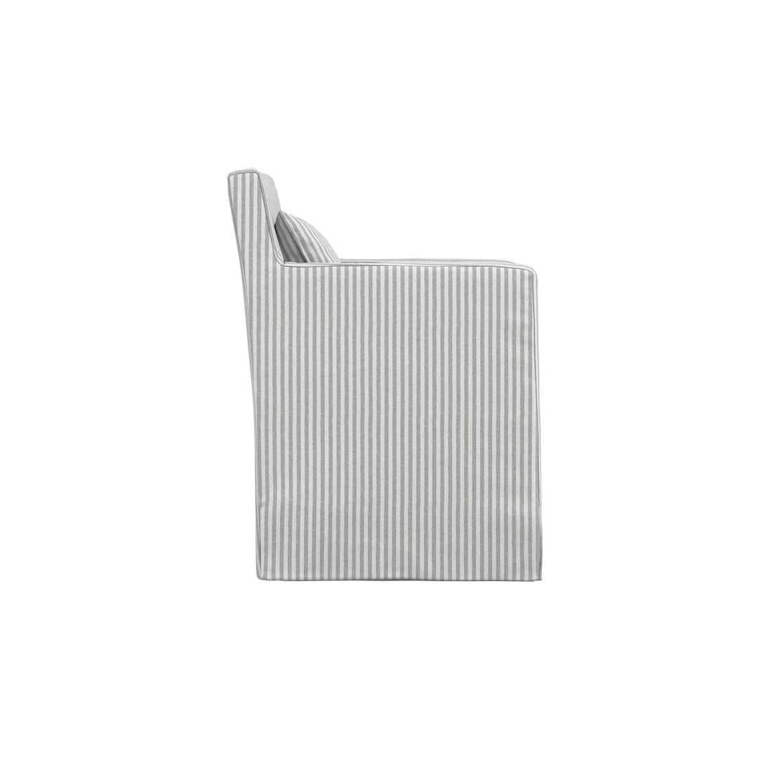 Belford Grey Striped Chair