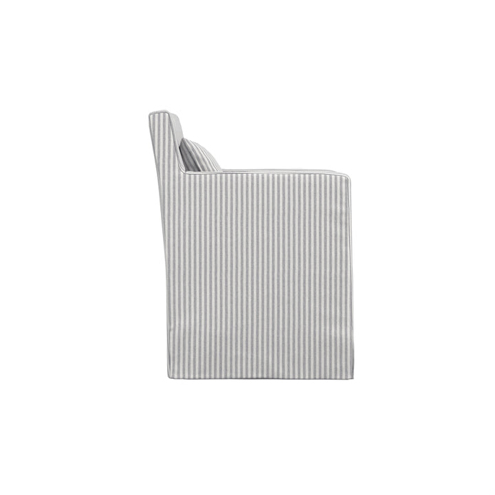Belford Grey Striped Chair