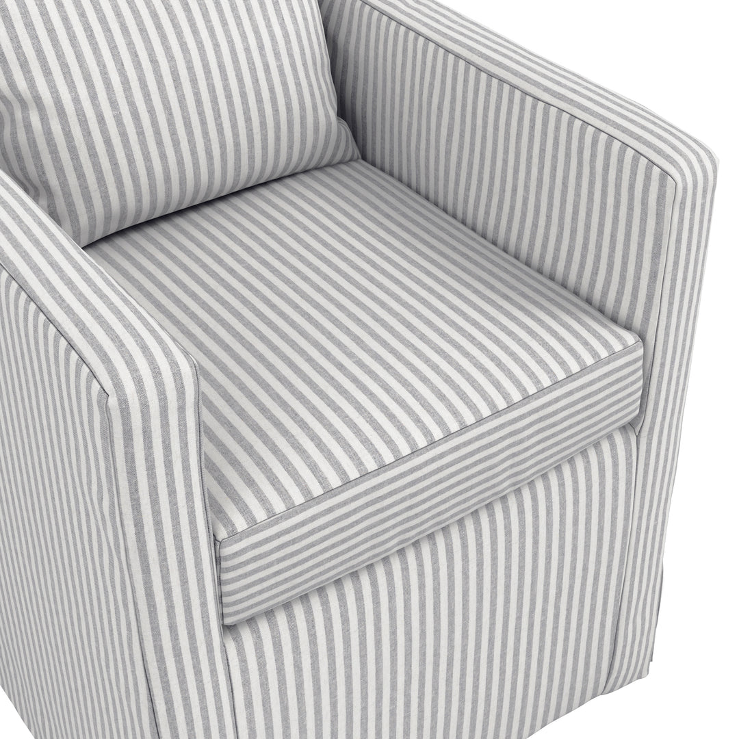 Belford Grey Striped Chair