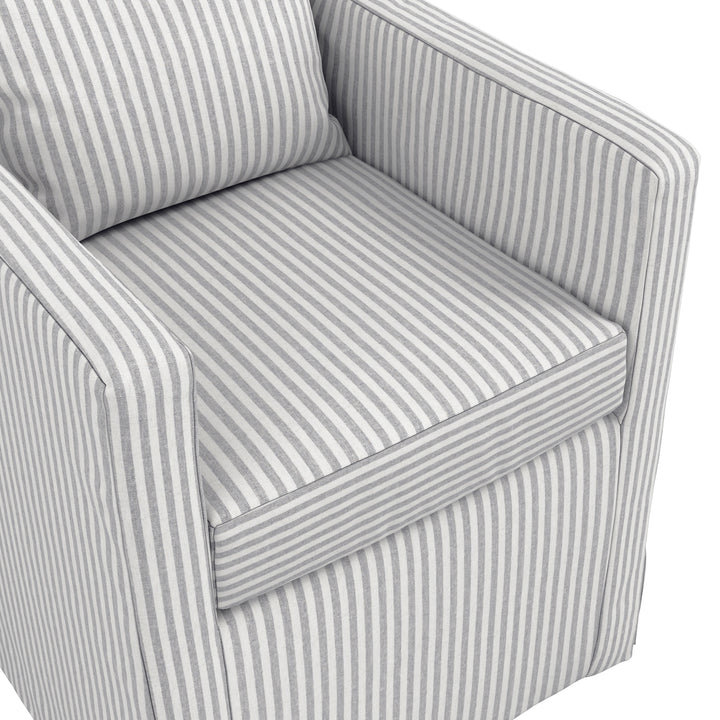 Belford Grey Striped Chair