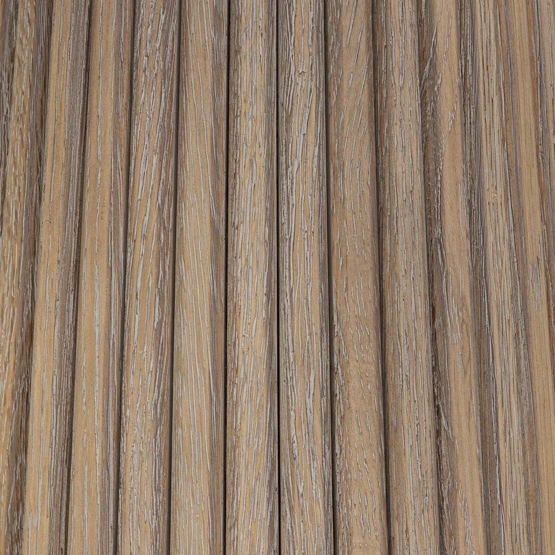 Leckford Ribbed Occasional Table - Aged Oak