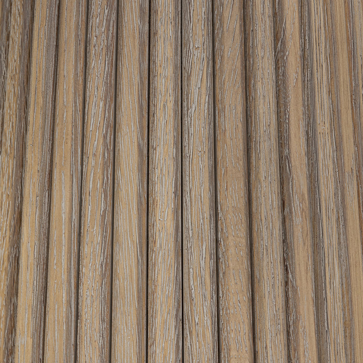 Leckford Ribbed Occasional Table - Aged Oak