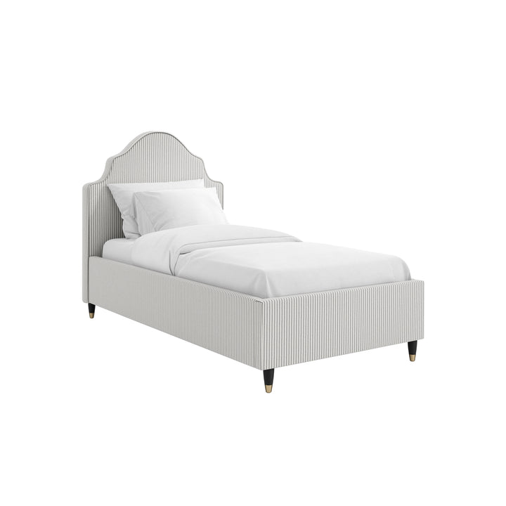 Belford Grey Striped Single Bed