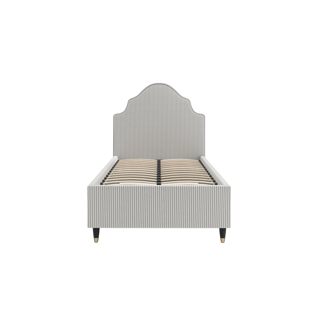 Belford Grey Striped Single Bed