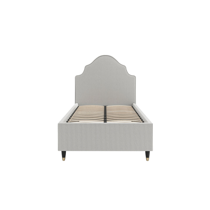 Belford Grey Striped Single Bed