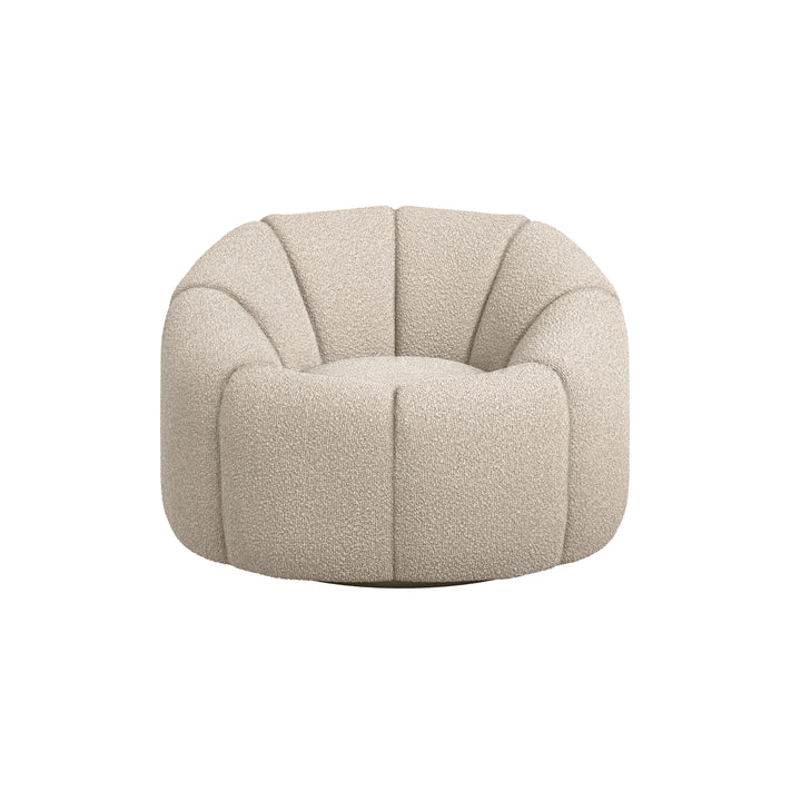 Fos Boucle Buff Swivel Chair