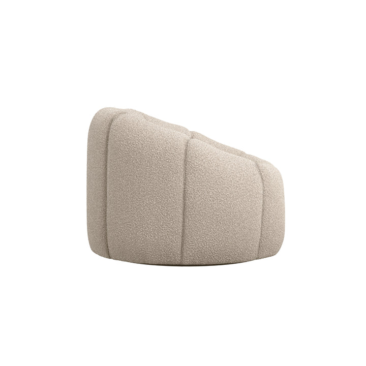 Fos Boucle Buff Swivel Chair