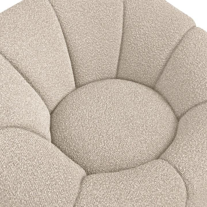 Fos Boucle Buff Swivel Chair