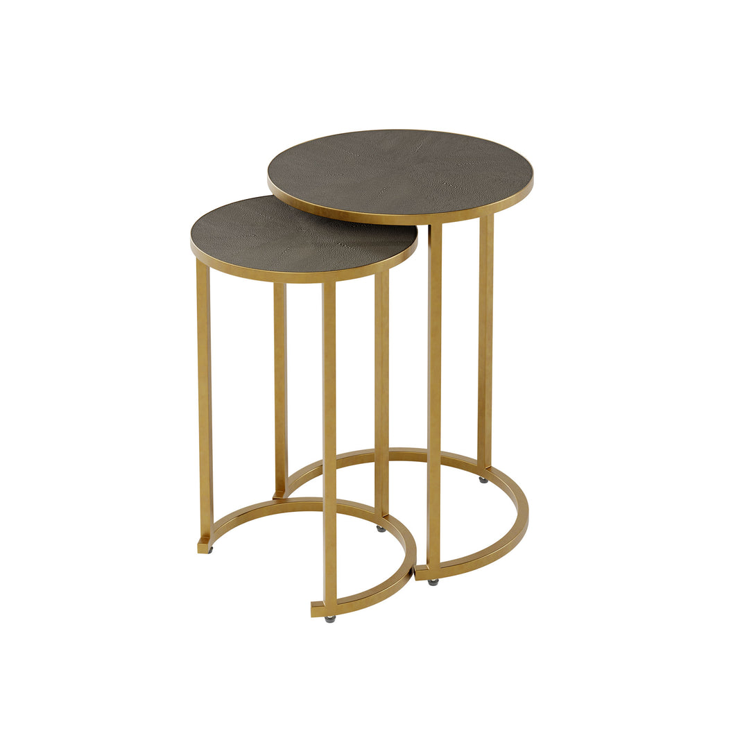 Hampton Nest of Tables - Grey Shagreen