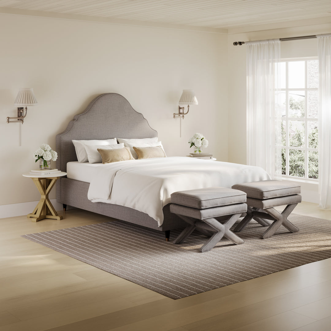 Alva Grey Double Bed