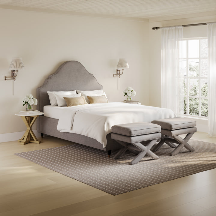 Alva Grey Double Bed