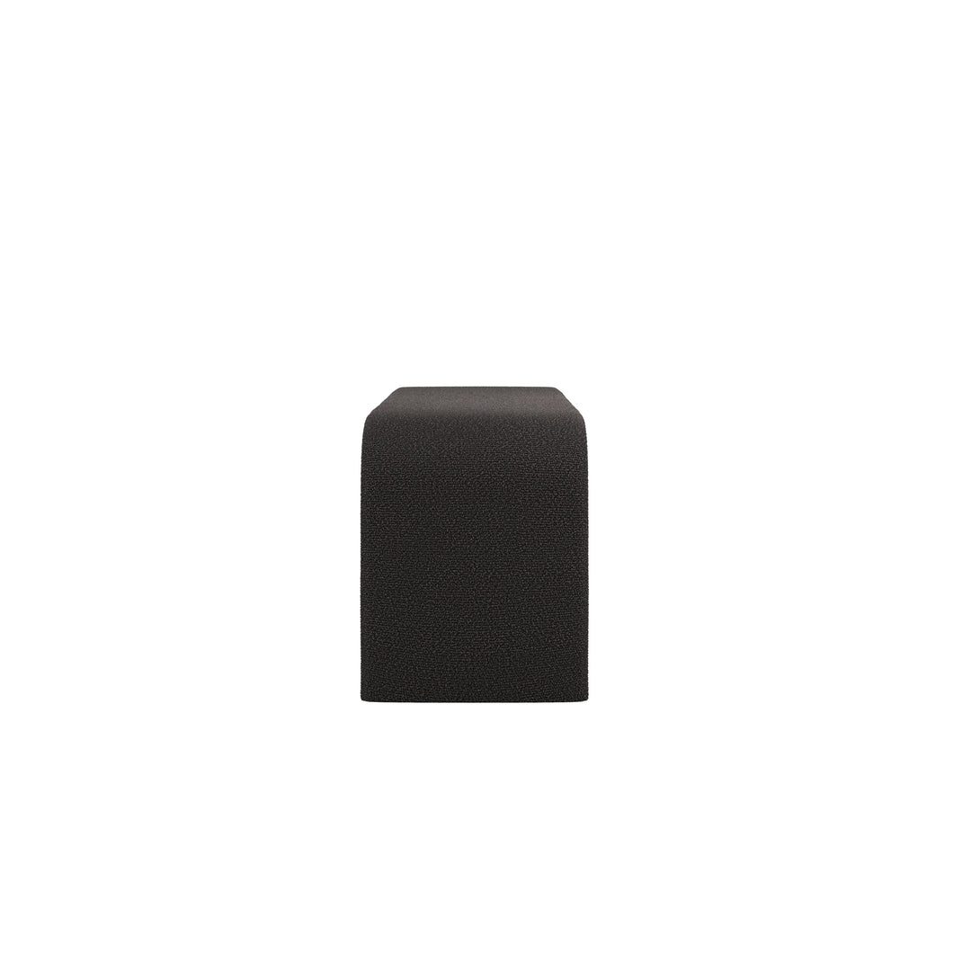 Novi Black Boucle Bench