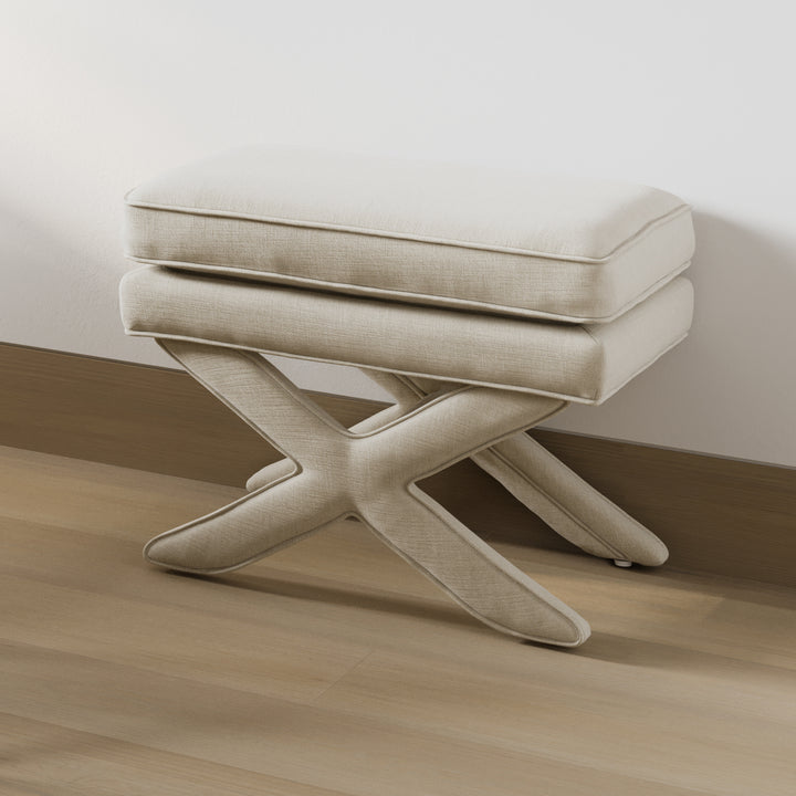 Alva Stone Linen Stool