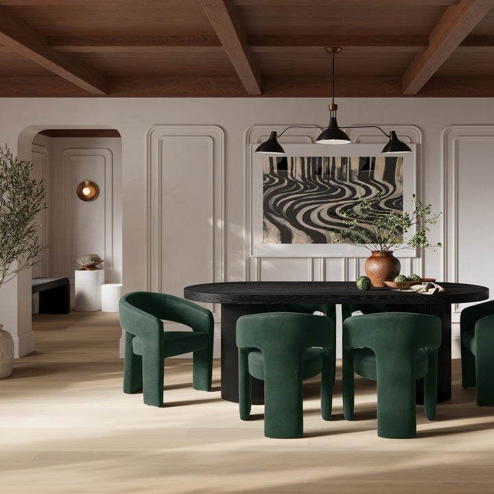 Milau Black Dining Table
