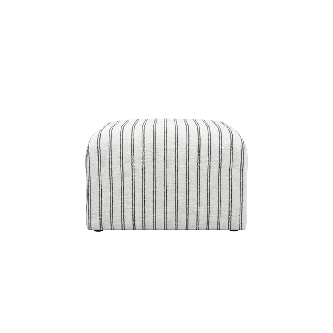 Belford Chalk Stripe Pouffe