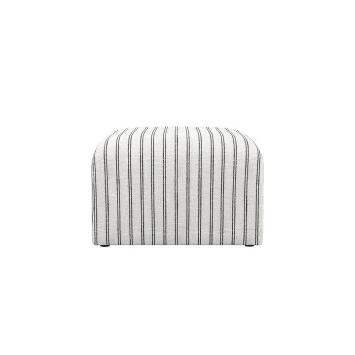 Belford Chalk Stripe Pouffe