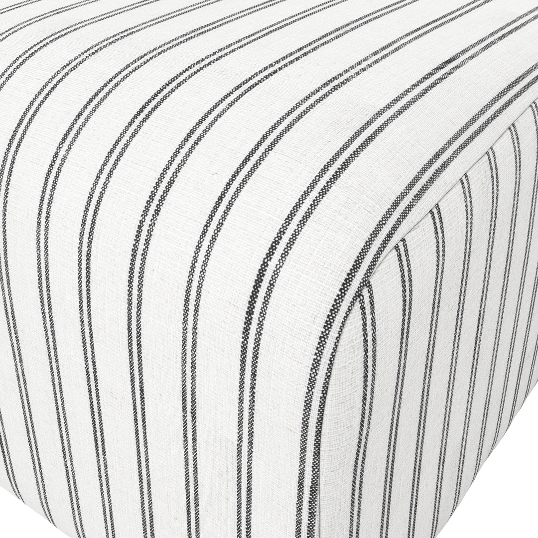 Belford Chalk Stripe Pouffe