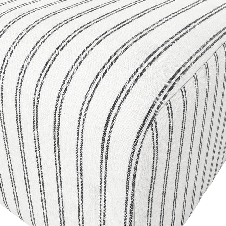 Belford Chalk Stripe Pouffe