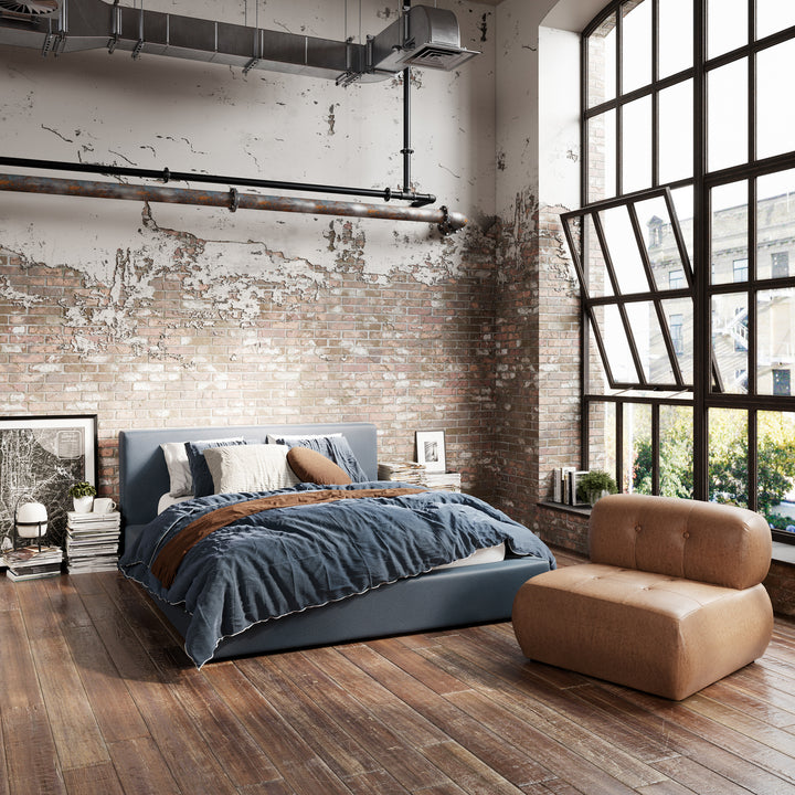 Laval Ink Blue Kingsize Bed