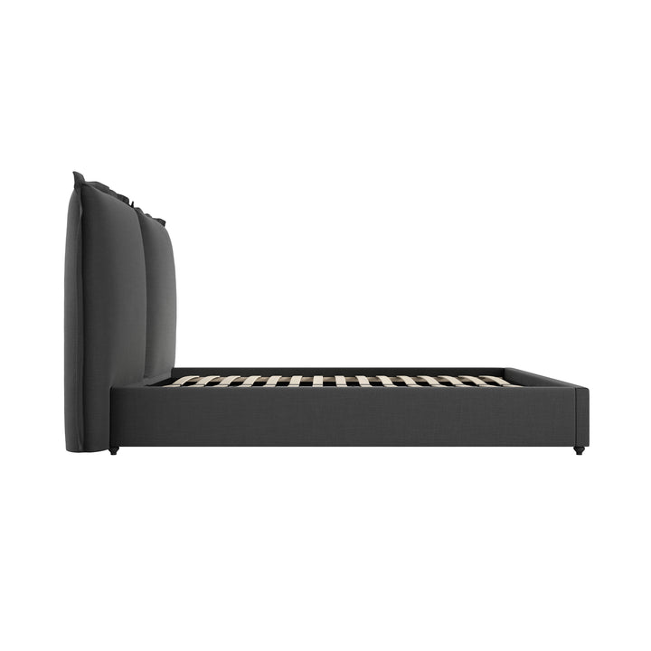 Antibes Deep Grey Kingsize Bed