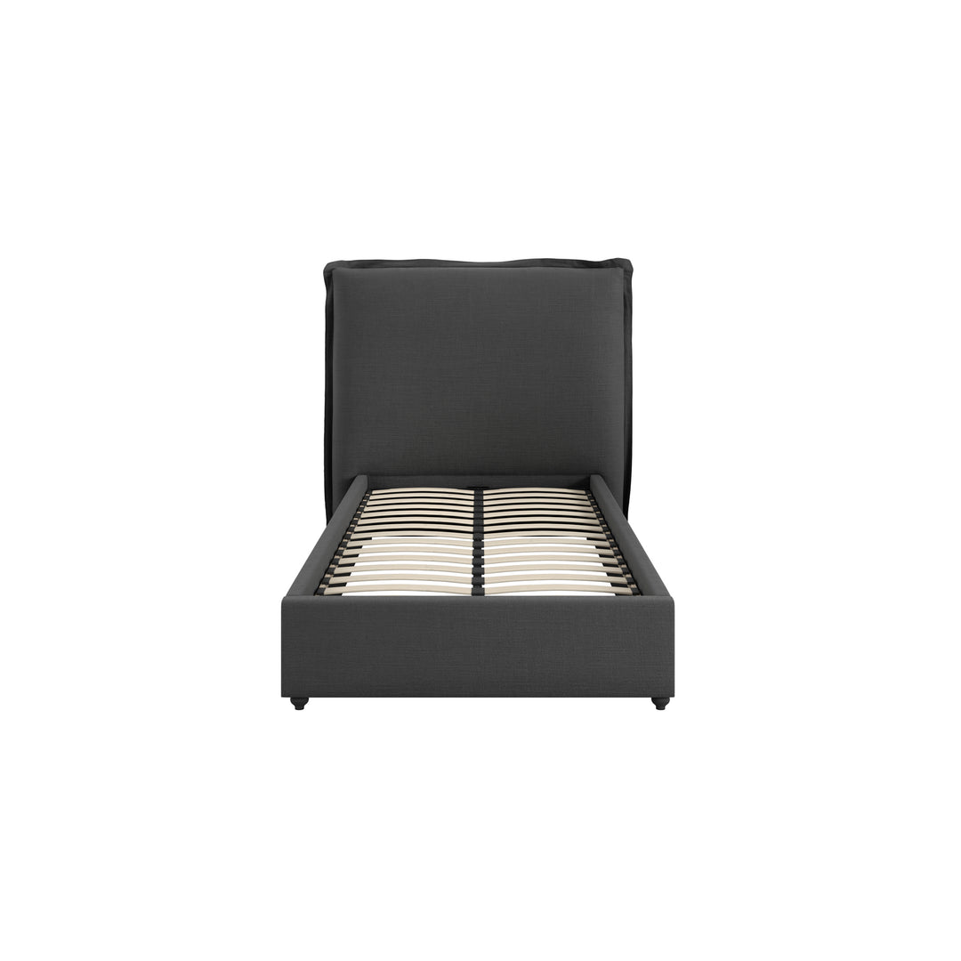 Antibes Deep Grey Single Bed