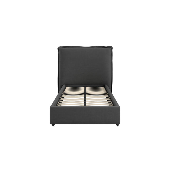 Antibes Deep Grey Single Bed
