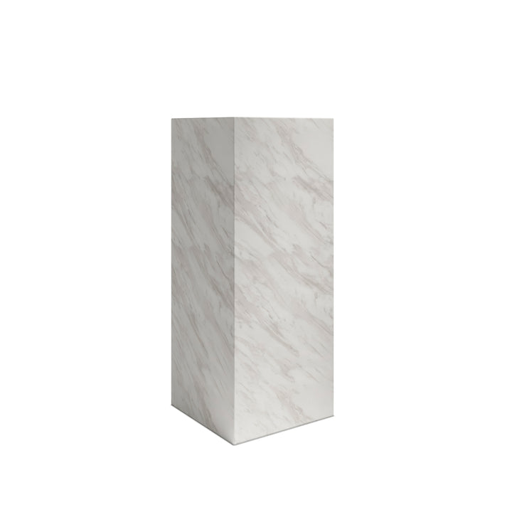 Ivrea White Marble Large Pedestal