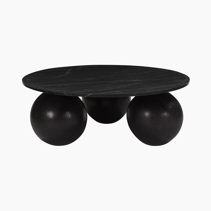 Jaca Black Marble Top Coffee Table