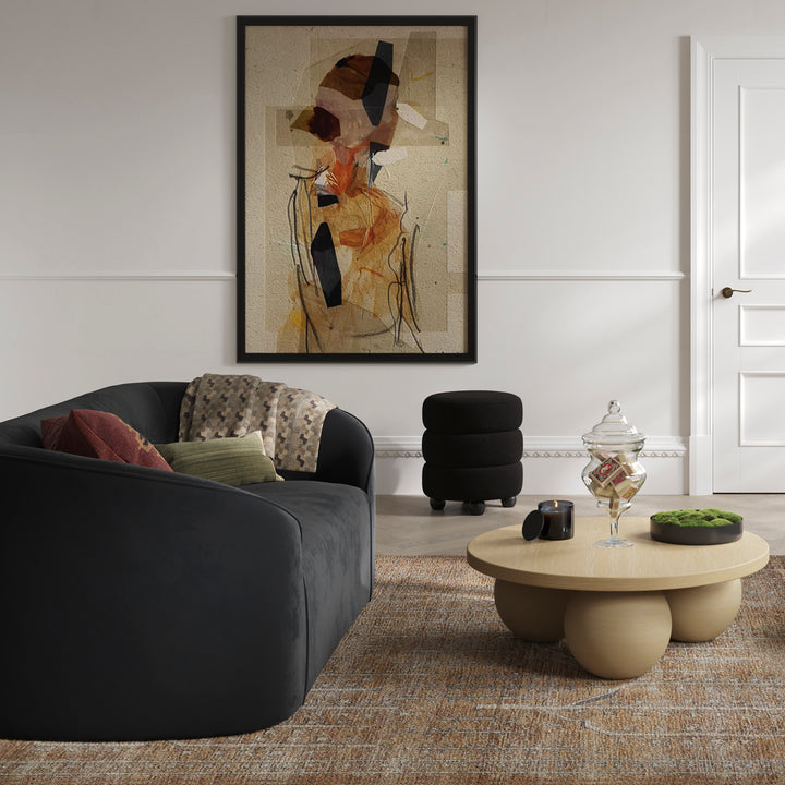 Enna Black Sofa