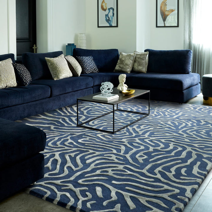 Coral Rug Blue
